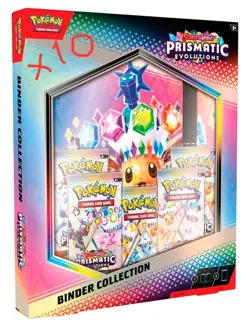 LOT of 10 Prismatic Evolutions Binder SEALED NEW Pokemon TCG Scarlet & Violet - Image 1