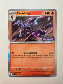 Pokemon Ceruledge MEP 014 - Mega Evolution Prerelease Black Star Promo - Image 1