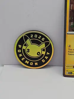 Pikachu 051 /162 Stamped 2026 Pokemon Day 30 Promo TCG With Coin - Image 3