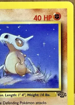 Cubone 50/64 Jungle Set 1st Edition 1999 Vintage Pokemon TCG - Image 4