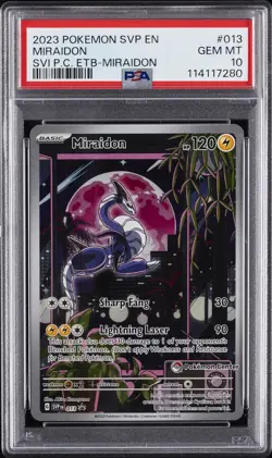 2023 POKEMON SVP EN-SV BLACK STAR PROMO #013 MIRAIDON PSA 10 - Image 1
