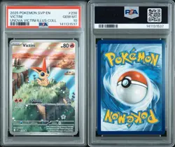 2025 Pokemon Victini Illustration #208 SVP EN Black Star Promo GEM MINT PSA 10 - Image 3