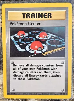 1999 Pokemon Basic Base Set Pokemon Center 85 NM or Better - Image 1