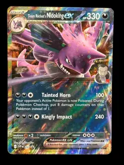 Team Rocket’s Nidoking ex SVP 217 Pokemon Black Star Promo Destined Rivals - Image 1