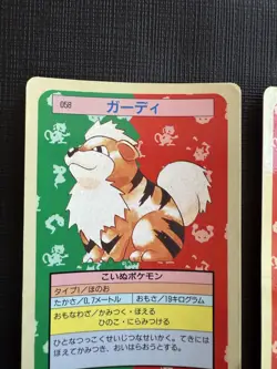 1995 Pokemon Card Growlithe & Arcanine Topsun Blue Back 58 & 59 Japanese Cards - Image 5