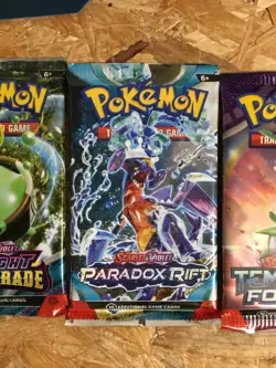 Pokemon Tin Paradox Destinies - Gouging Fire Ex (TIN OPEN/BOOSTERS SEALED) - Image 4