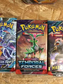 Pokemon Tin Paradox Destinies - Gouging Fire Ex (TIN OPEN/BOOSTERS SEALED) - Image 5