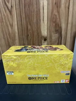 One Piece Card Game [12x] Tin Pack Set Vol.2 [TS-02] Display English In Hand USA - Image 3