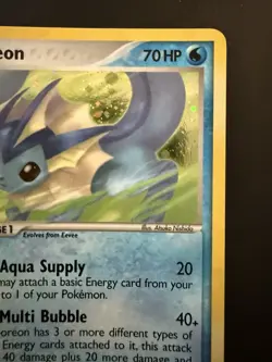 Pokemon TCG Unseen Forces Vaporeon 19/115 Rare Holo Near Mint - Image 3