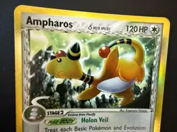 Pokemon TCG Ampharos 1/101 | 2006 Dragon Frontiers Reverse Holo Near Mint - Image 2