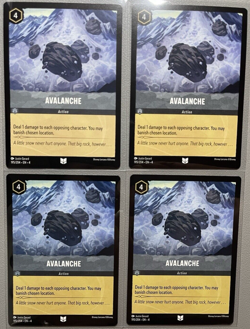 Disney Lorcana TCG: Avalanche 195/204 x4 Uncommon - Image 1