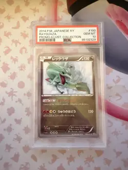 PSA 10 Gem Mint Rayquaza Illustration 100/XY-P Japanese Pokemon Card Promo - Image 1