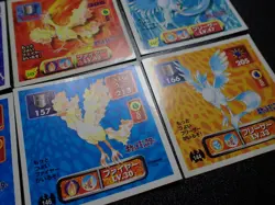 Pokemon Amada Sticker Non Holo x6 Zapdos Moltres Articuno #6117 - Image 4