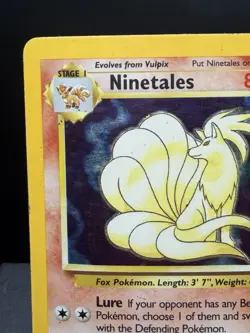 Pokemon TCG WOTC Base Set Ninetales 12/102 Holo Rare Unlimited HP - Image 2