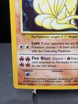 Pokemon TCG WOTC Base Set Ninetales 12/102 Holo Rare Unlimited HP - Image 5