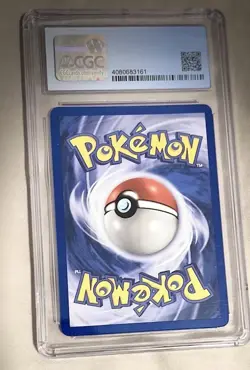 Pokemon Meowth 10 Wotc promo Holo CGC 8.5 Black star Promo Pokemon TCG Card 2000 - Image 2