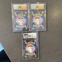 Pokemon Slab Graded Lot (3 Cards) Pictured Featuring Pristine 10 And Charizard - Image 2