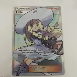 Pokemon Sun & Moon base set Lillie 147/149 Trainer card mint condition - Image 1