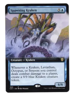 MTG English Spawning Kraken (Extended Art) NM Normal Commander 2021 Strixhaven - Image 1