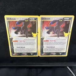 Pokemon TCG Umbreon Star Celebrations Holo Card 17/17 Classic Collection - Image 1