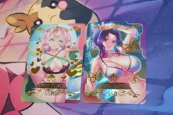 Demon Slayer Kanroji Mitsuri Shinobu Goddess Foil Waifu Swimsuit Card Set - Image 3