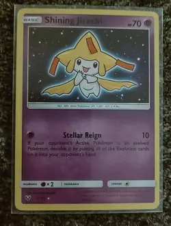 Pokemon TCG Shining Jirachi Holo Ultra Rare Card 42/73 Shining Legends - Image 1