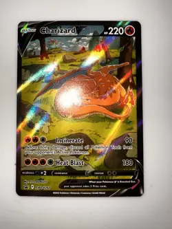 Pokemon TCG Charizard v SWSH260 Sword & Shield Promo Card Near Mint Condition - Image 1
