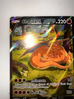 Pokemon TCG Charizard v SWSH260 Sword & Shield Promo Card Near Mint Condition - Image 2
