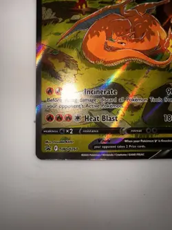 Pokemon TCG Charizard v SWSH260 Sword & Shield Promo Card Near Mint Condition - Image 5