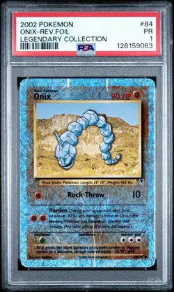 Onix Legendary Collection Reverse Holo Card 84/110 PSA 1 - Image 1