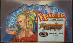 MTG: MERCADIAN MASQUES empty Booster Pack display box; minimal wear, NO CARDS - Image 2