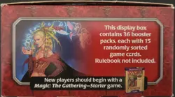MTG: MERCADIAN MASQUES empty Booster Pack display box; minimal wear, NO CARDS - Image 5