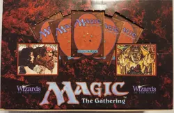 MTG: 4TH EDITION empty Booster Pack display box; minimal wear, NO CARDS, 1995 - Image 2