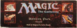 MTG: 4TH EDITION empty Booster Pack display box; minimal wear, NO CARDS, 1995 - Image 3