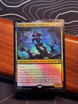 FOIL MTG Alela, Cunning Conqueror Wilds of Eldraine Faeries - Image 1