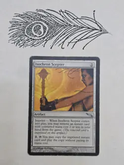Isochron Scepter Mirrodin Regular Non Foil Mtg Magic The Gathering HP - Image 1