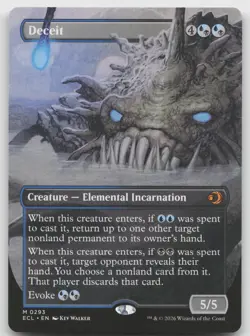 Deceit (Borderless) M Normal Lorwyn Eclipsed 293 NM - Image 1