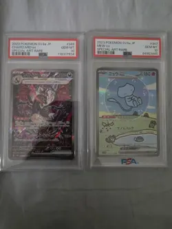 Pokemon TCG Psyduck, Bubble Mew, Paldean Fates Charizard All PSA 10 - Image 5