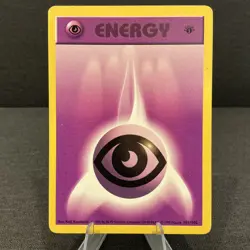Psychic Energy 101/102 1st Edition Shadowless Base Set Vintage Pokemon TCG Card - Image 1