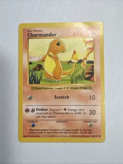 Pokemon Base Set Shadowless Charmander 46/102 - Image 1