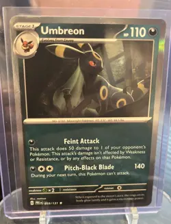 Pokemon TCG Umbreon Masterball Reverse Holo 059/131 English NM - Image 1