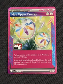 Neo Upper Energy Prize Pack Series 6 Stamped Play Pokemon TCG Ace Spec - Image 1