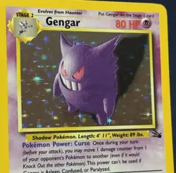 Pokemon TCG Fossil Gengar 5/62 Holo LP+ - Image 2