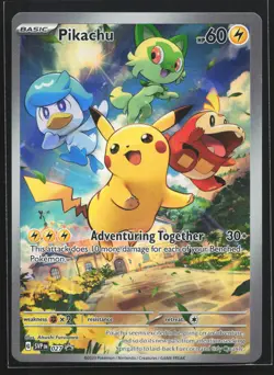 Pikachu 027 SV: Scarlet & Violet Black Star Promo Pokemon Card - Image 1