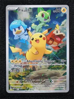 Pikachu (Paldea Evolved ETB) Pokemon Scarlet & Violet Black Star Promo #027 - Image 1