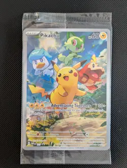 Pokemon Pikachu SVP 027 Scarlet & Violet Black Star Promo Sealed, Near Mint - Image 1