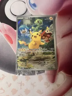 2023 Pokemon Scarlet & Violet Pikachu Black Star Promo 027 NM Sealed Paldea - Image 1