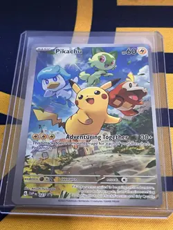 Pikachu 027 Pokemon Scarlet & Violet Black Star Promo NM - Image 1