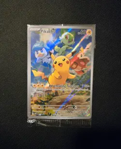 2023 Pokemon Pikachu #027 Near Mint Scarlet Violet Black Star Promo - SEALED NM+ - Image 1
