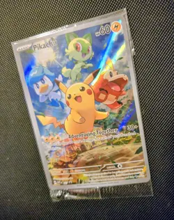 2023 Pokemon Pikachu #027 Near Mint Scarlet Violet Black Star Promo - SEALED NM+ - Image 3